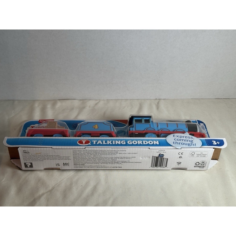 Thomas‎ & Friends Fisher Price Talking GORDON  Train Engine Tender Motorized NEW - Picture 8 of 8